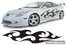 Aufkleber: New Flaming 23 2