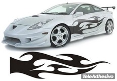 Aufkleber: New Flaming 40 2