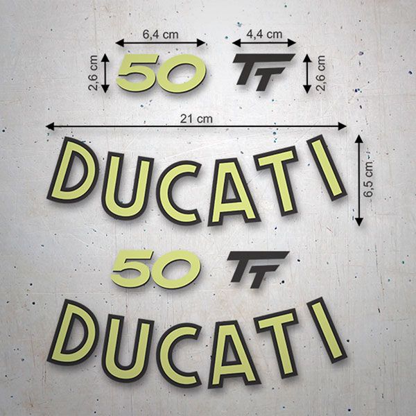 Aufkleber: Ducati 50 tt