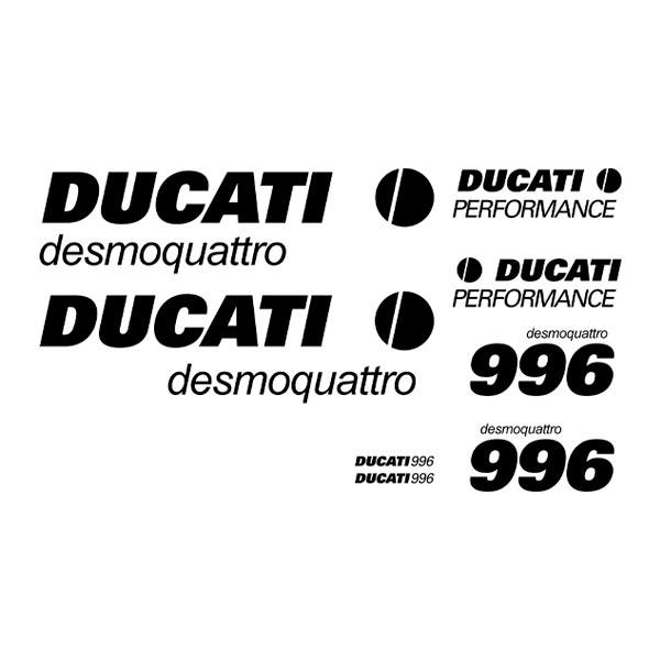 Aufkleber: Set 8X Ducati desmoquattro 996