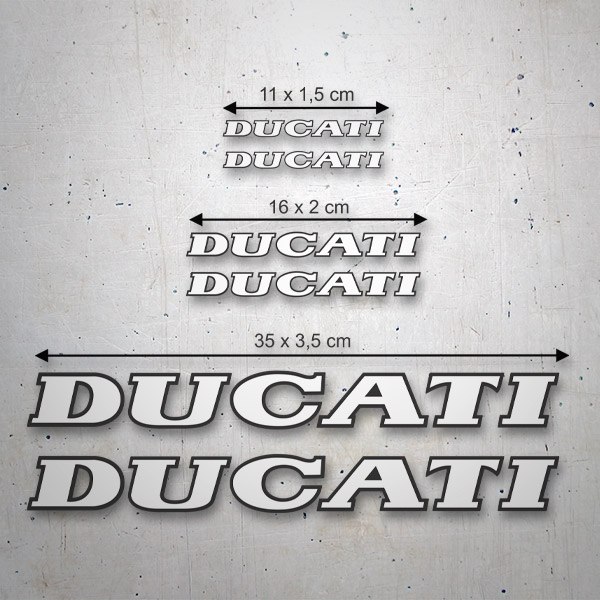 Ducati Aufkleber-Set (6 St&uuml;ck) 1/1
