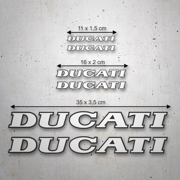 Aufkleber: Set 6X Ducati