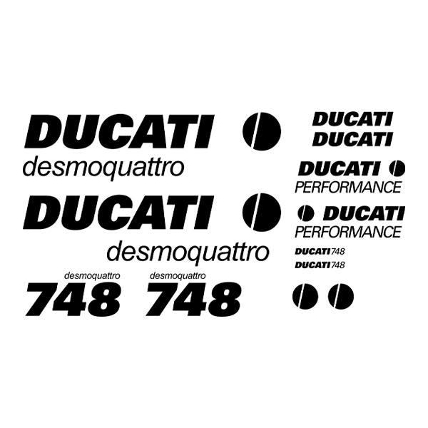 Aufkleber: Set 12X Ducati desmoquattro 748