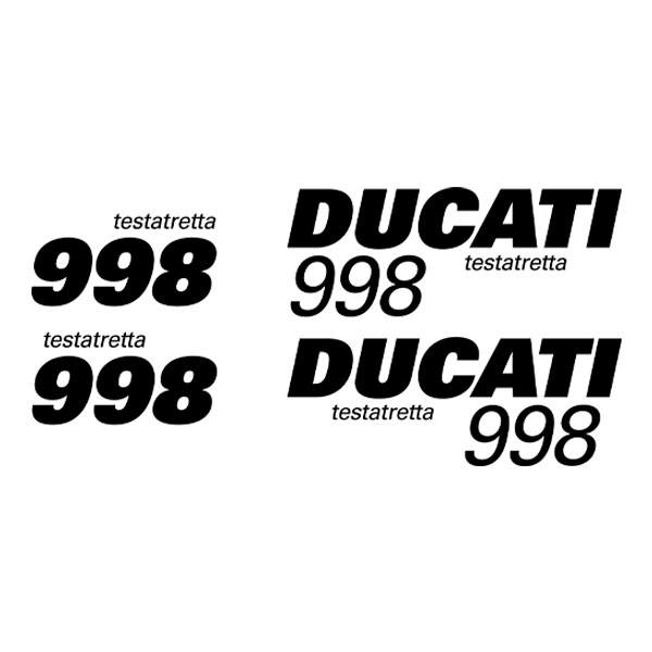 Aufkleber: Set 4X Ducati 998
