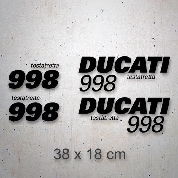 Aufkleber: Set 4X Ducati 998