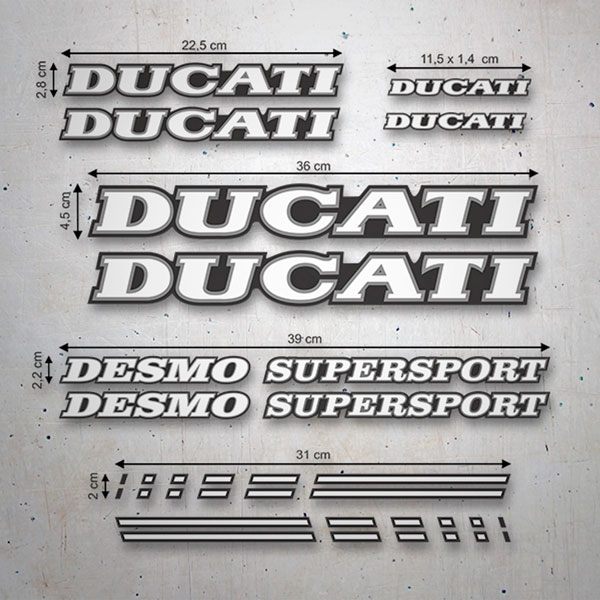 Aufkleber: Ducati Desmo Aufkleber-Set