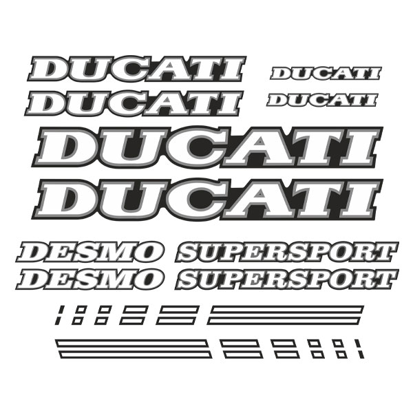 Aufkleber: Set 10X Ducati Desmo