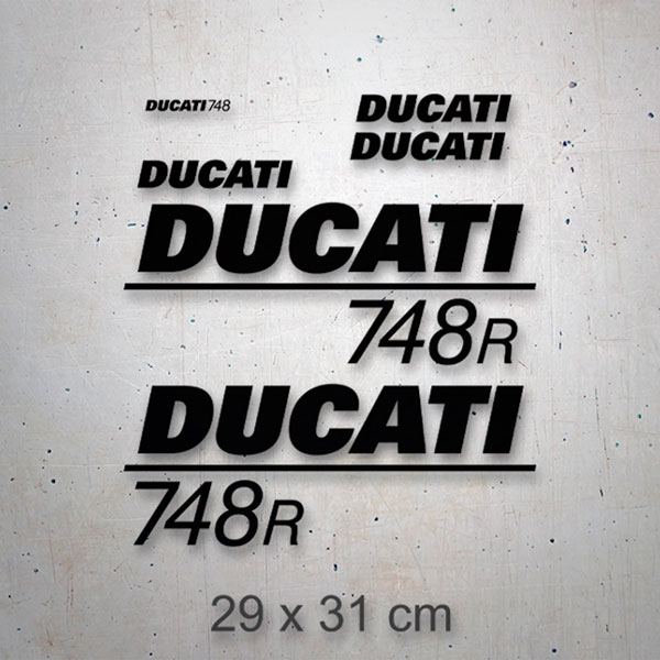 Aufkleber: Set 6X Ducati 748 R