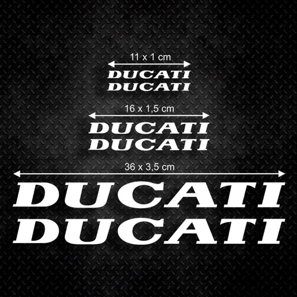 Aufkleber: Set 6X Ducati II