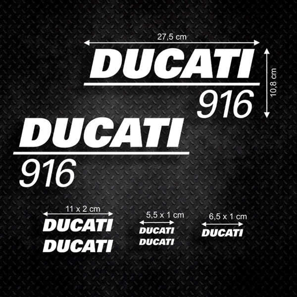 Aufkleber: Set 7X Ducati 916