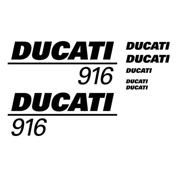 Aufkleber: Set 7X Ducati 916