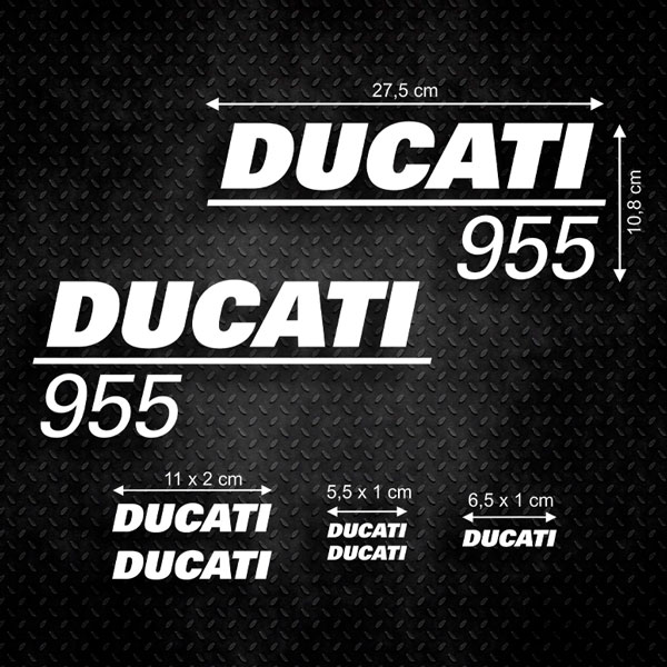 Aufkleber: Set 6X Ducati 955