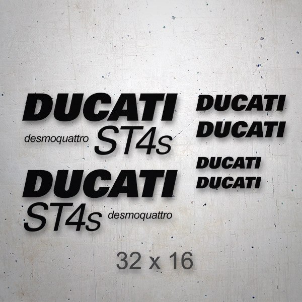 Aufkleber: Set 6X Ducati ST4s