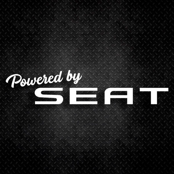 Aufkleber: Powered by Seat