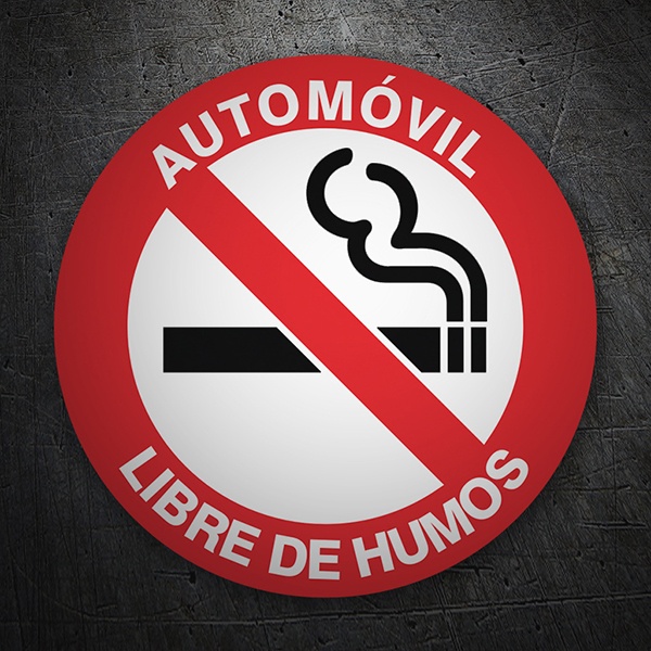 Aufkleber: Rauchen Verboten im auto