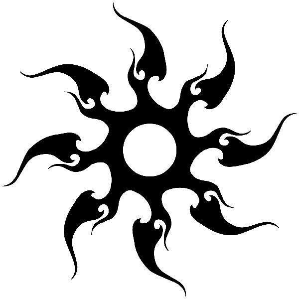 Aufkleber: Tribal Sonne