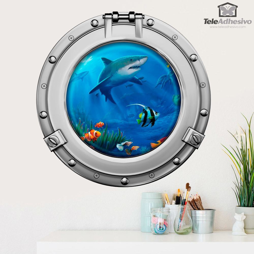 Wandtattoos: Haie und Fische