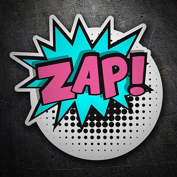 Aufkleber: ZAP! violett