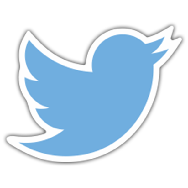 Aufkleber: Twitter Logo