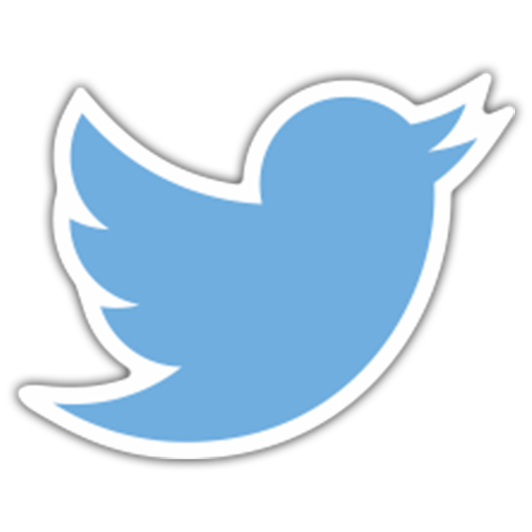 Aufkleber: Twitter Logo 0