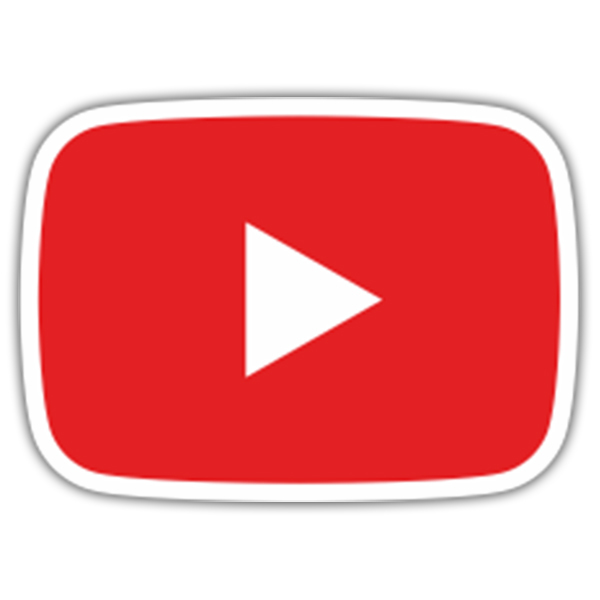 Aufkleber: Youtube Play
