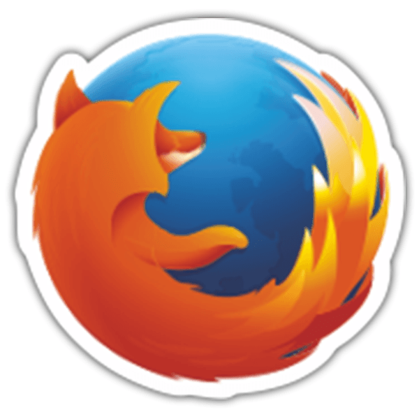 Aufkleber: Mozilla Firefox Logo 0