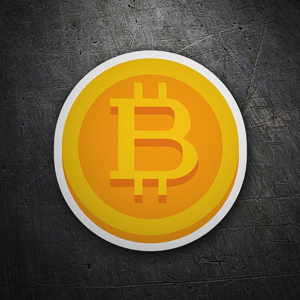 Aufkleber: Bitcoin Symbol