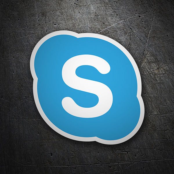 Aufkleber: Skype Symbol