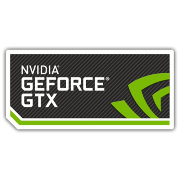 Aufkleber: NVIDIA GeForce GTX 2.0 0