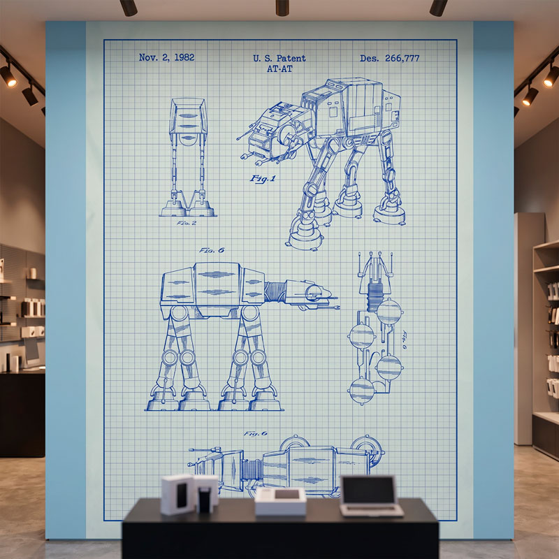 AT-AT wei&szlig; Patent 5/6