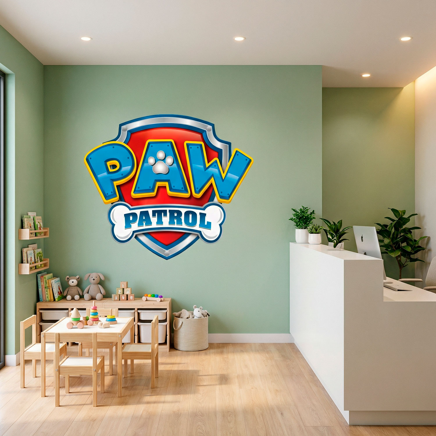 Kinderzimmer Wandtattoo: Paw Patrol - Logo