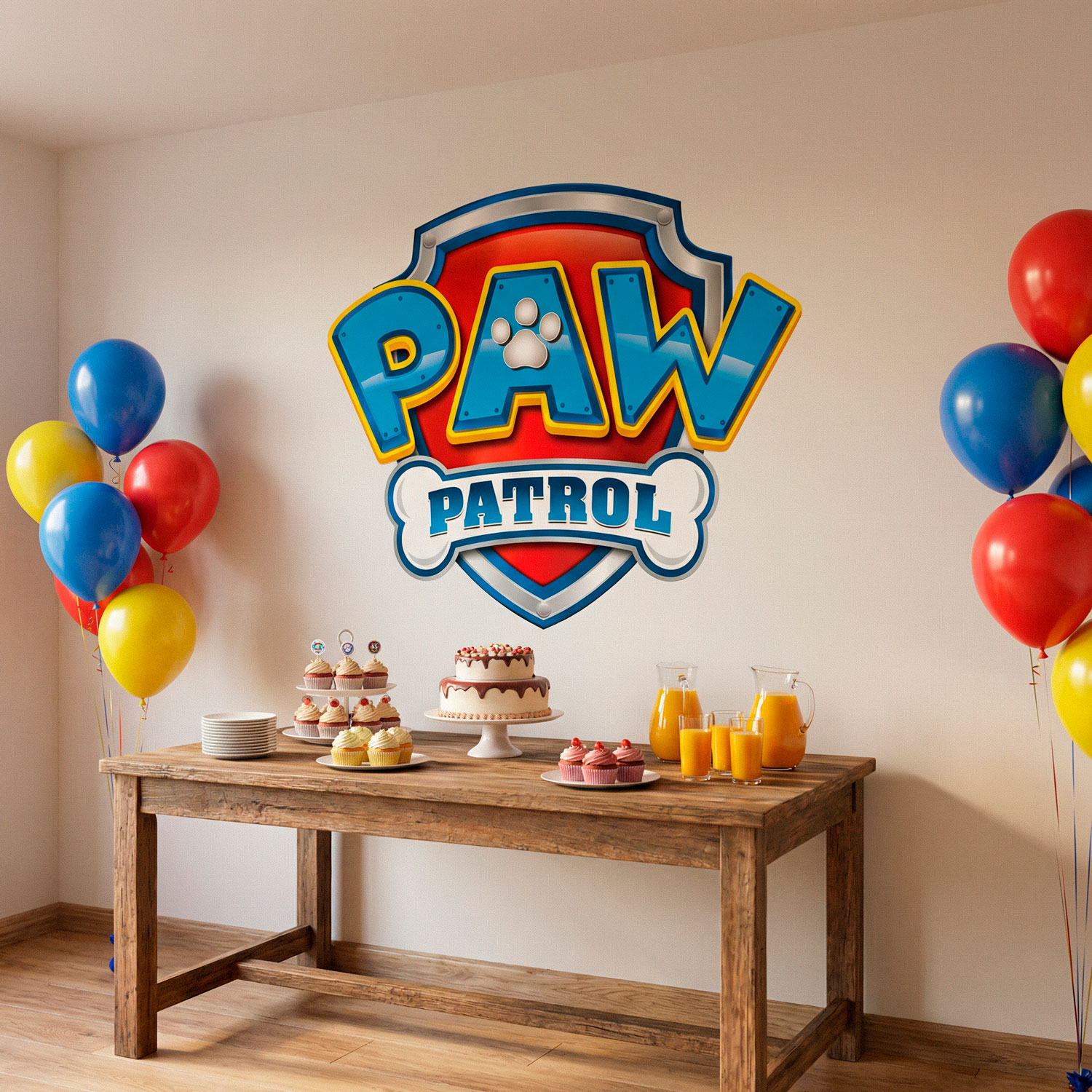 Kinderzimmer Wandtattoo: Paw Patrol - Logo