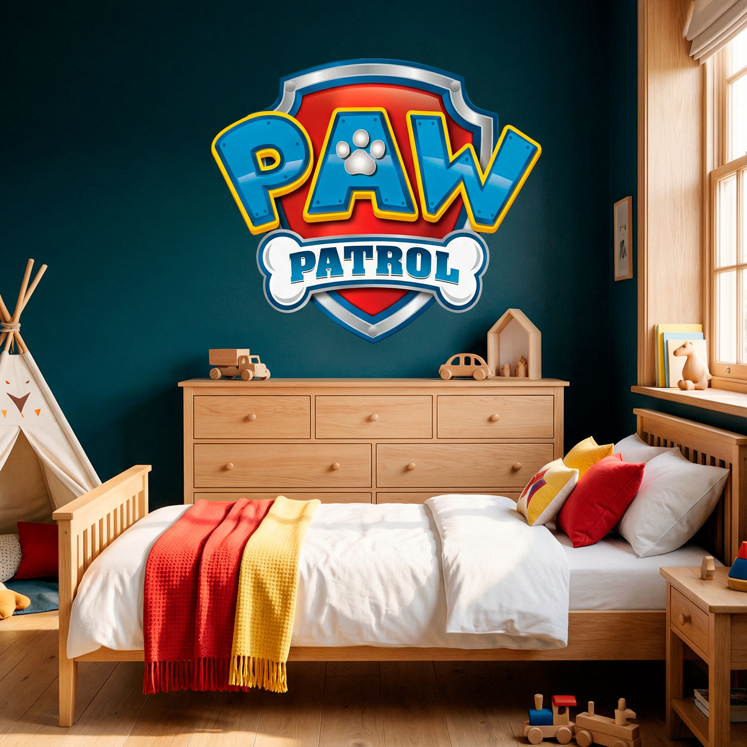 Kinderzimmer Wandtattoo: Paw Patrol - Logo