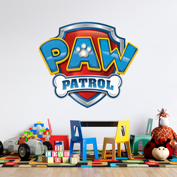 Kinderzimmer Wandtattoo: Paw Patrol - Logo