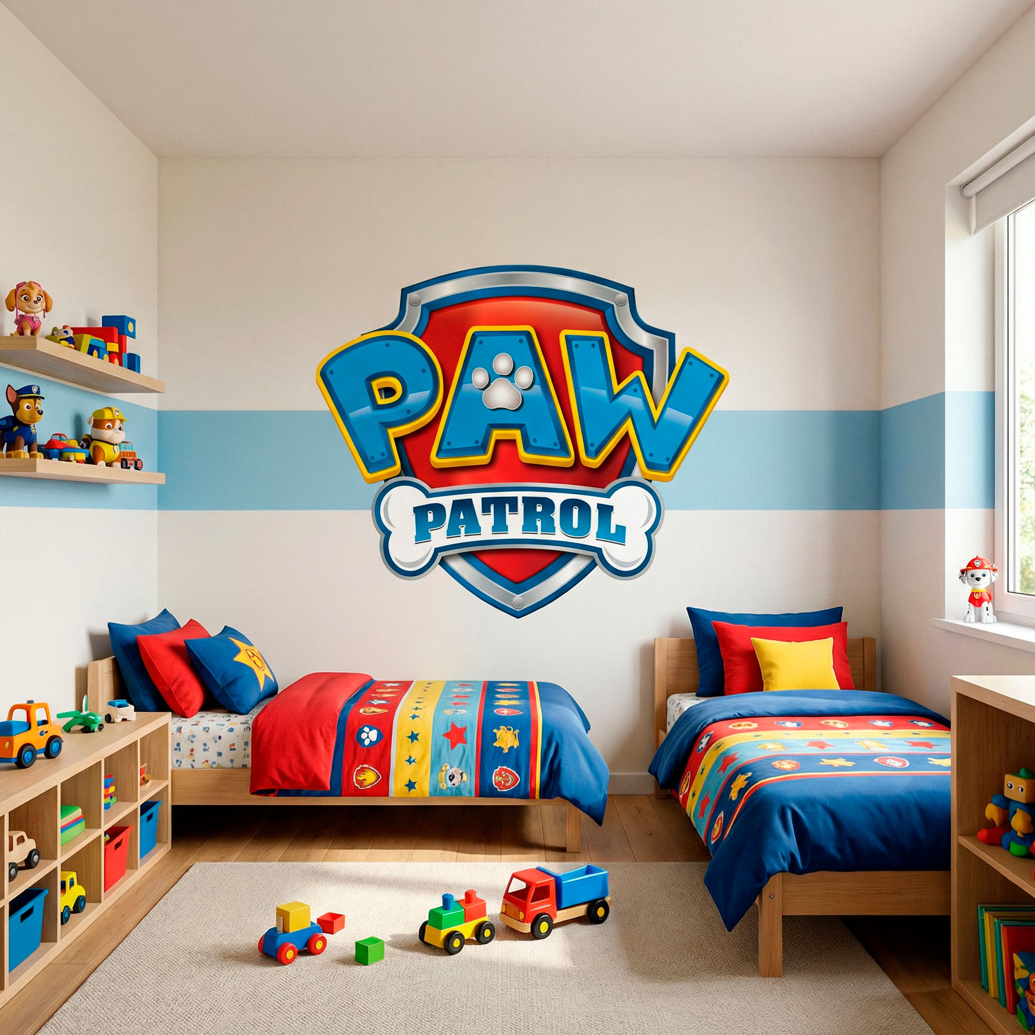 Kinderzimmer Wandtattoo: Paw Patrol - Logo