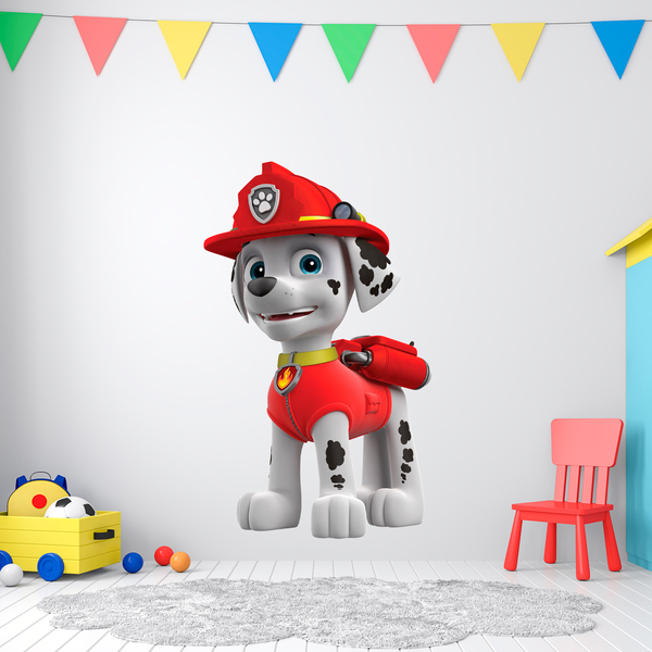 Kinderzimmer Wandtattoo: Paw Patrol - Marshall