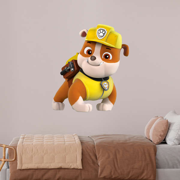 Kinderzimmer Wandtattoo: Paw Patrol - Rubble