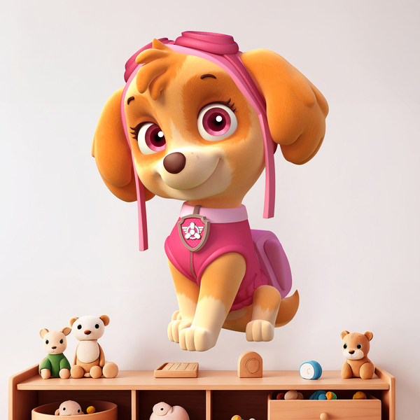 Kinderzimmer Wandtattoo: Paw Patrol - Skye