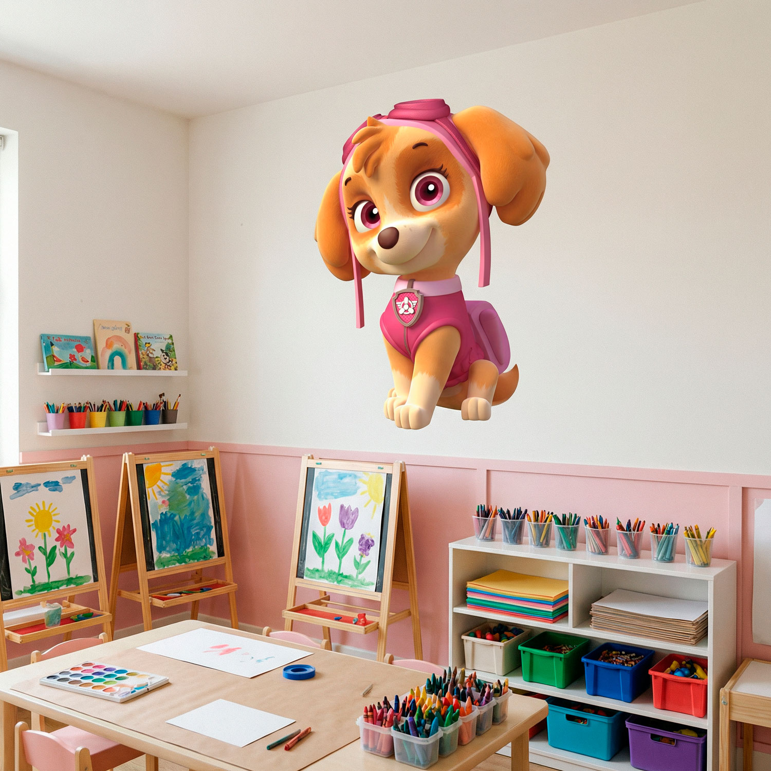 Kinderzimmer Wandtattoo: Paw Patrol - Skye