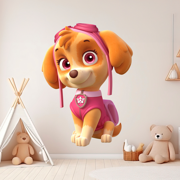 Kinderzimmer Wandtattoo: Paw Patrol - Skye