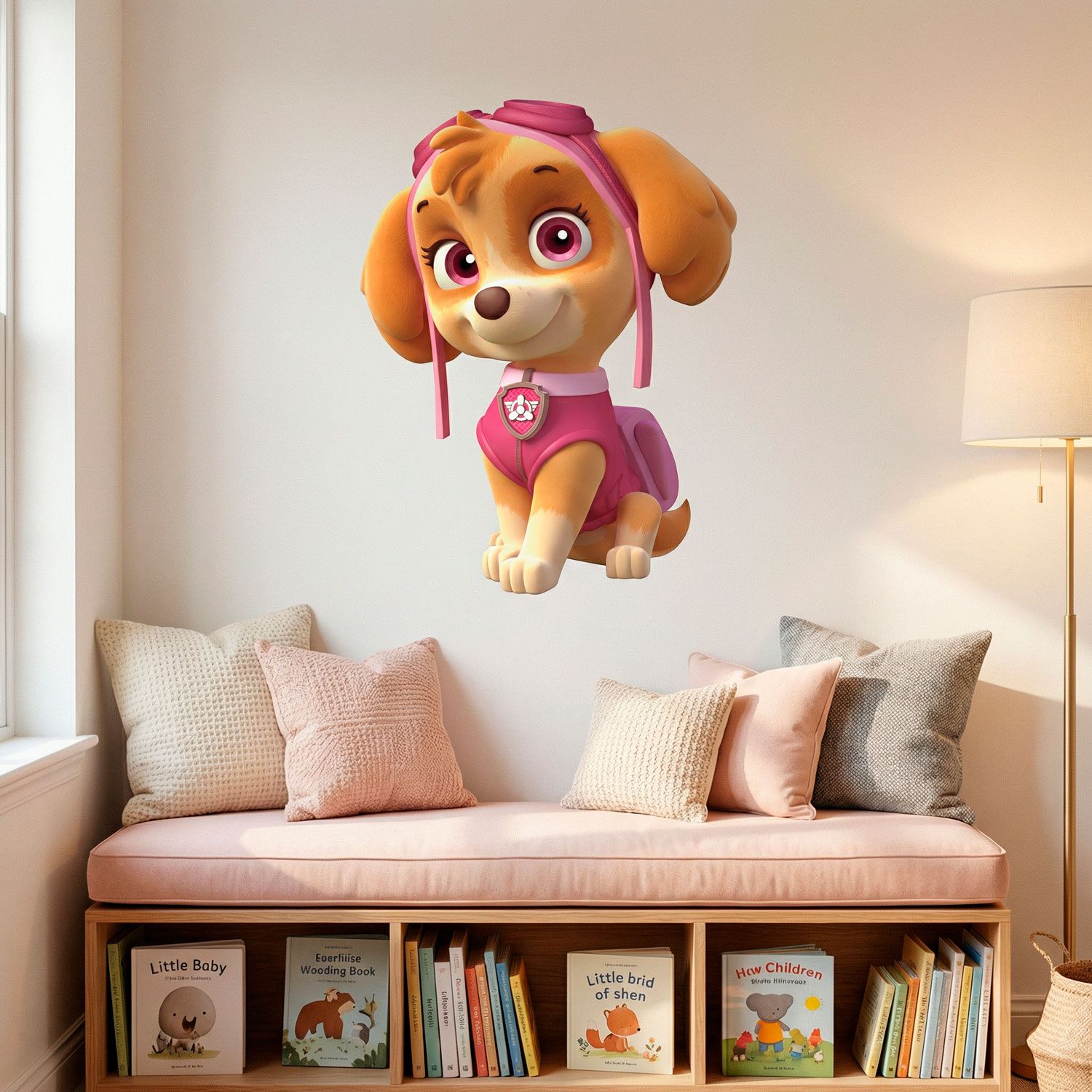 Kinderzimmer Wandtattoo: Paw Patrol - Skye