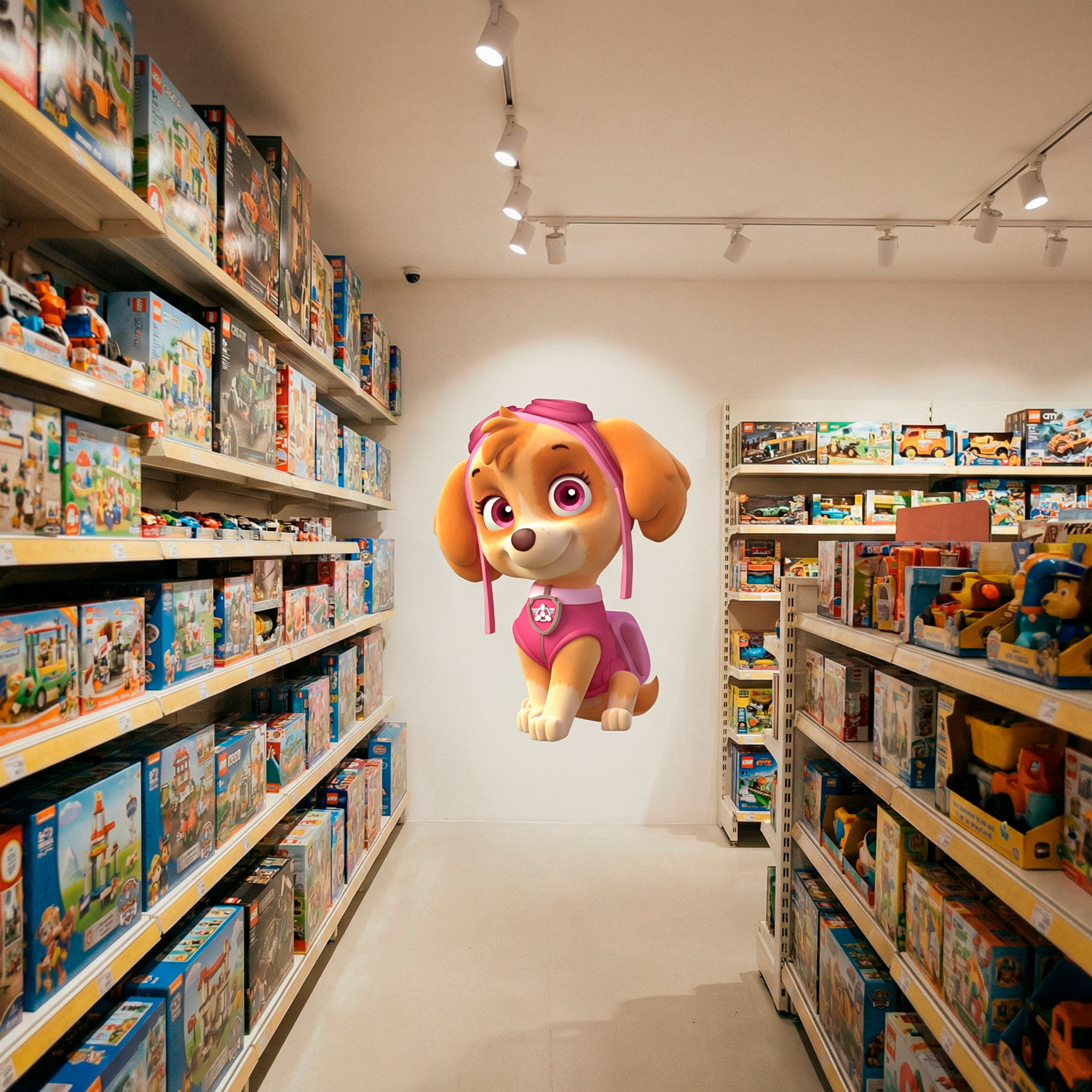 Kinderzimmer Wandtattoo: Paw Patrol - Skye