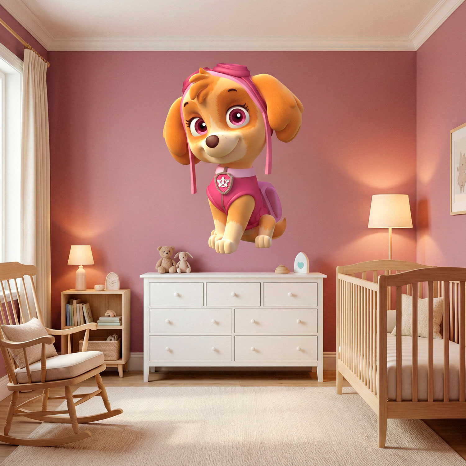 Kinderzimmer Wandtattoo: Paw Patrol - Skye