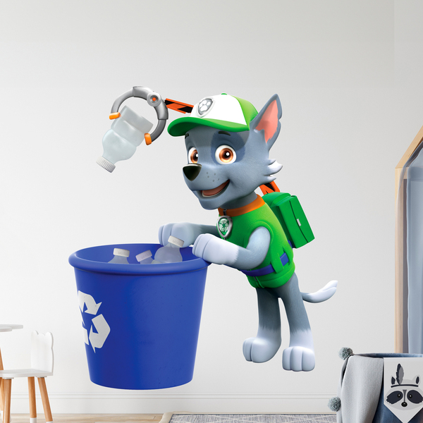 Kinderzimmer Wandtattoo: Paw Patrol - Rocky recycling