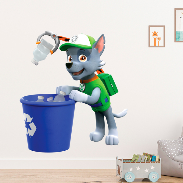 Kinderzimmer Wandtattoo: Paw Patrol - Rocky recycling