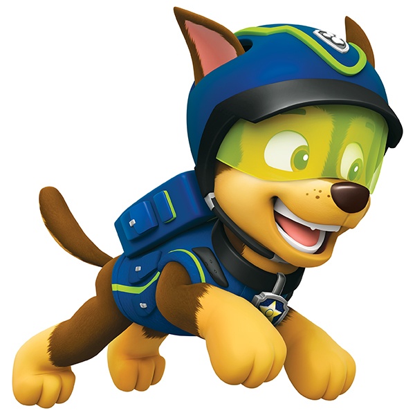 Kinderzimmer Wandtattoo: Paw Patrol - Chase in Aktion