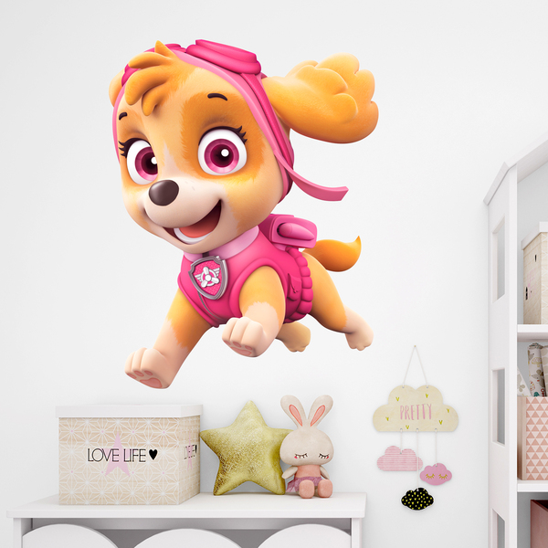 Kinderzimmer Wandtattoo: Paw Patrol - Skye in Aktion