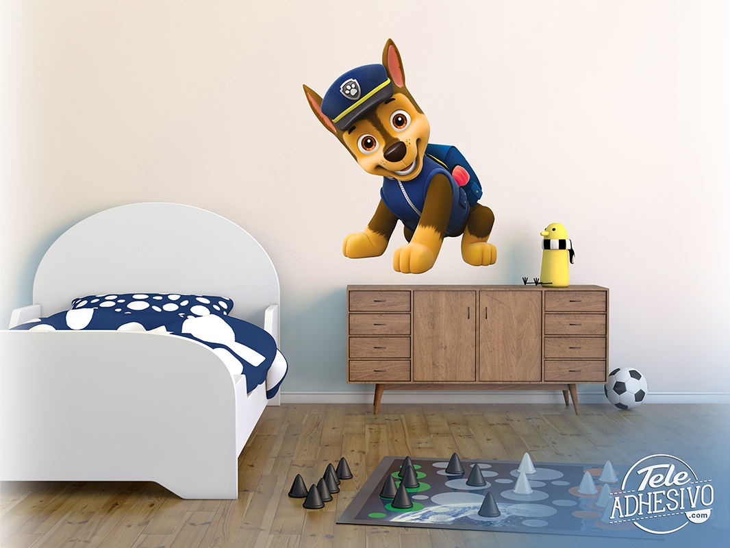 Kinderzimmer Wandtattoo: Paw Patrol - Chase 2