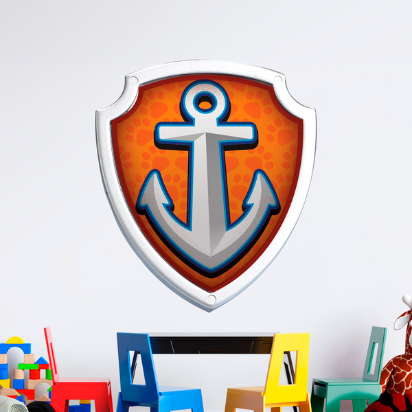 Kinderzimmer Wandtattoo: Paw Patrol - Wappen von Zuma