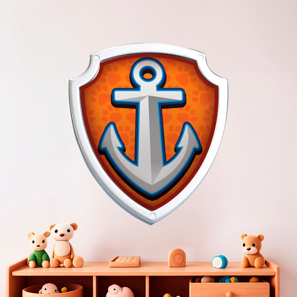 Kinderzimmer Wandtattoo: Paw Patrol - Wappen von Zuma